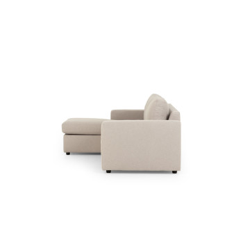 Brooke Chaise Sofa, Light Grey