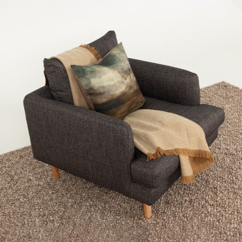 Samara 1 Seater Sofa, Charcoal