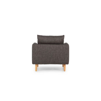Samara 1 Seater Sofa, Charcoal