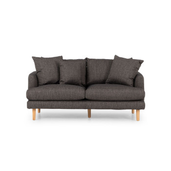 Samara 2  Seater Sofa, Charcoal
