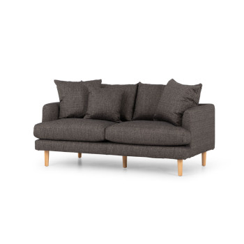 Samara 2  Seater Sofa, Charcoal