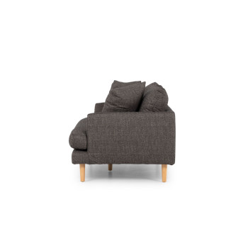 Samara 2  Seater Sofa, Charcoal