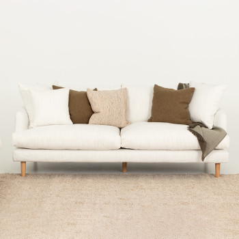 Samara 3 Seater Sofa, Natural