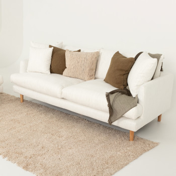 Samara 3 Seater Sofa, Natural