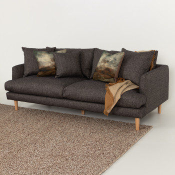 Samara 3 Seater Sofa, Charcoal
