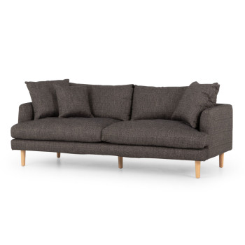 Samara 3 Seater Sofa, Charcoal