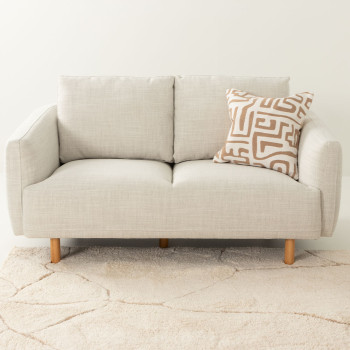 Tessa 2 Seater Sofa, Light Grey