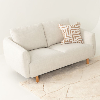 Tessa 2 Seater Sofa, Light Grey