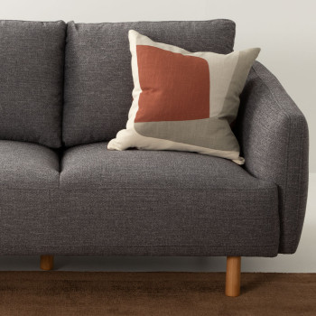 Tessa 2 Seater Sofa, Charcoal