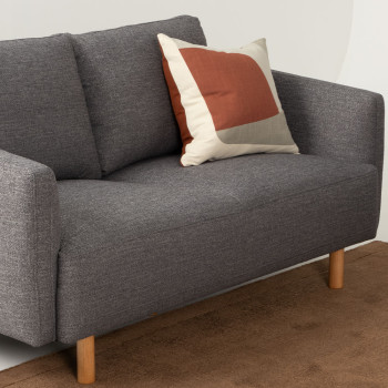 Tessa 2 Seater Sofa, Charcoal
