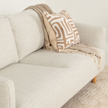 Tessa 3 Seater Sofa, Light Grey