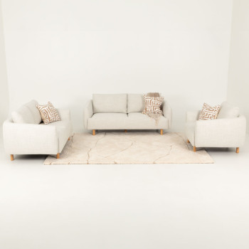 Tessa 3 Seater Sofa, Light Grey