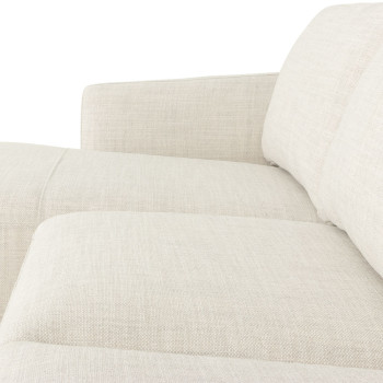 Tessa Left Hand Facing Chaise Sofa, Light Grey