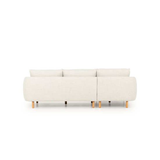Tessa Left Hand Facing Chaise Sofa, Light Grey