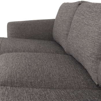 Tessa Left Hand Facing Chaise Sofa, Charcoal