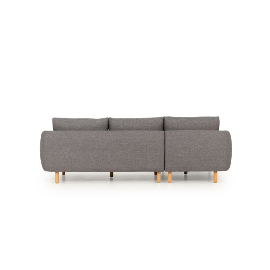 Tessa Left Hand Facing Chaise Sofa, Charcoal