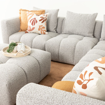 Ikon Modular 1.5 Armless Seater Sofa, Grey