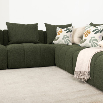 Ikon Modular 1.5 Seater Armless Sofa, Green