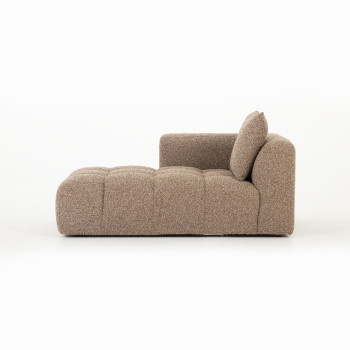 Ikon Modular Left Hand Facing Chaise, Brown
