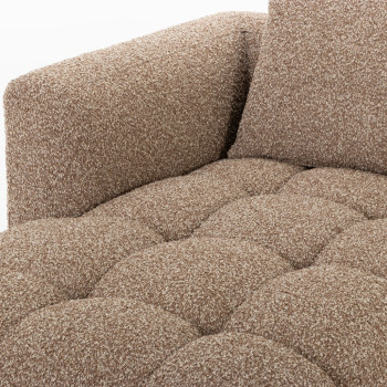 Ikon Modular Left Hand Facing Chaise, Brown