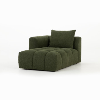 Ikon Modular Left Hand Facing Chaise, Green