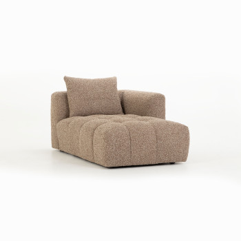Ikon Modular Right Hand Facing Chaise, Brown