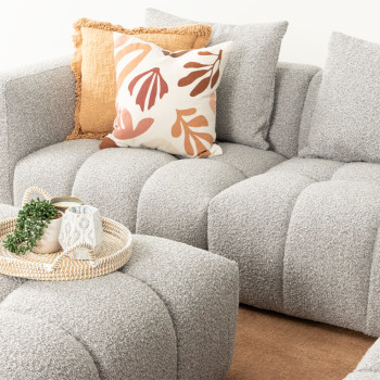 Ikon Modular 1.5 Seater Left Hand Facing Sofa, Grey