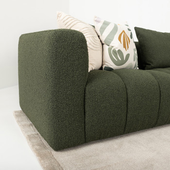 Ikon Modular 1.5 Seater Left Hand Facing Sofa, Green