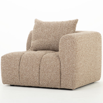 Ikon Modular 1.5 Seater Right Hand Facing Sofa, Brown