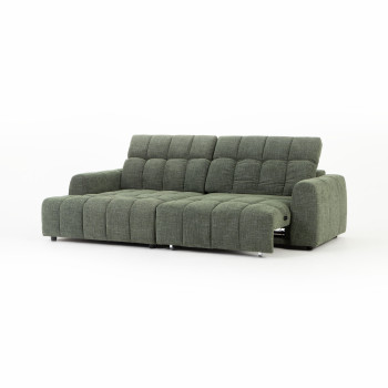 Verity Left Hand Facing Chaise Sofa, Green