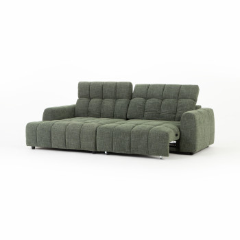 Verity Left Hand Facing Chaise Sofa, Green
