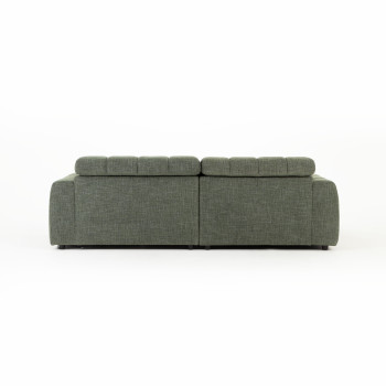 Verity Left Hand Facing Chaise Sofa, Green