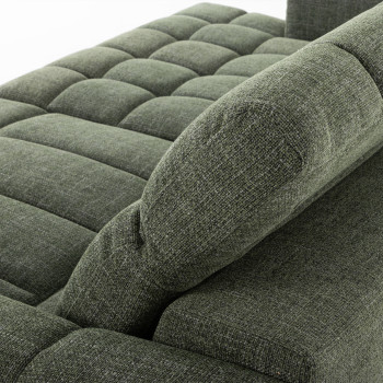 Verity Left Hand Facing Chaise Sofa, Green