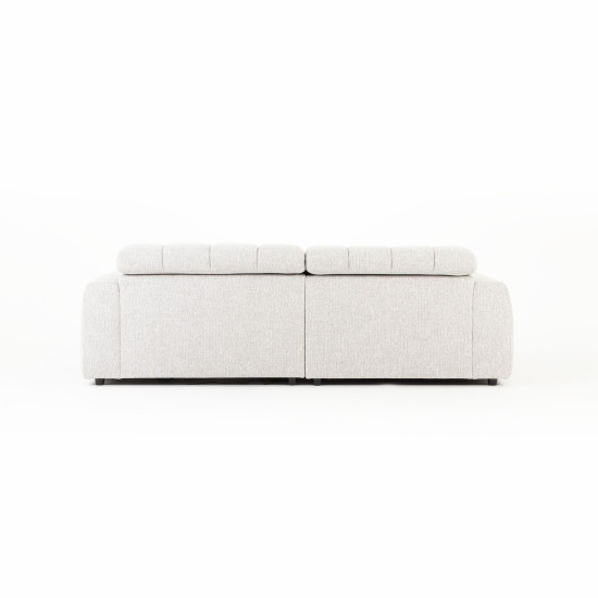 Verity Left Hand Facing Chaise Sofa Bed, Grey