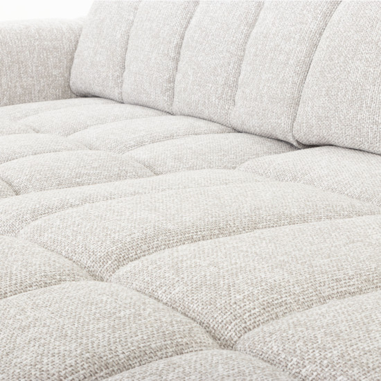 Verity Left Hand Facing Chaise Sofa Bed, Grey