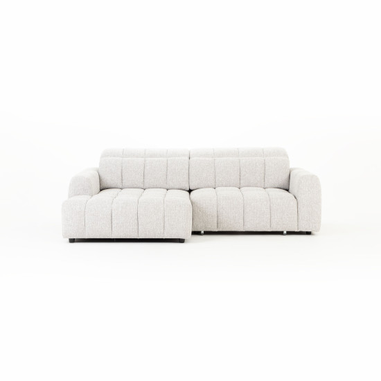 Verity Left Hand Facing Chaise Sofa Bed, Grey