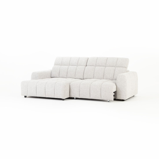 Verity Left Hand Facing Chaise Sofa, Grey