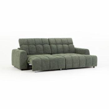 Verity Right Hand Facing Chaise Sofa, Green