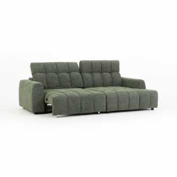 Verity Right Hand Facing Chaise Sofa, Green