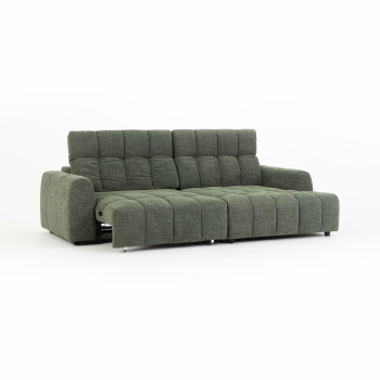 Verity Right Hand Facing Chaise Sofa, Green