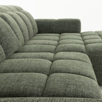 Verity Right Hand Facing Chaise Sofa, Green