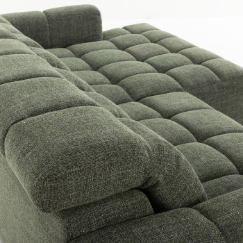 Verity Right Hand Facing Chaise Sofa, Green