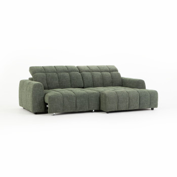 Verity Right Hand Facing Chaise Sofa, Green