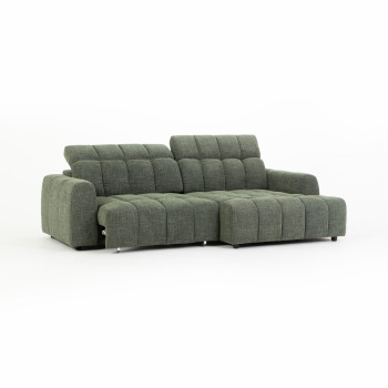 Verity Right Hand Facing Chaise Sofa, Green