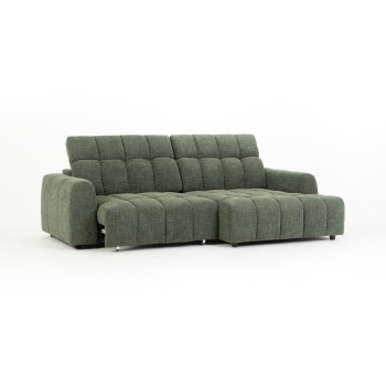 Verity Right Hand Facing Chaise Sofa, Green