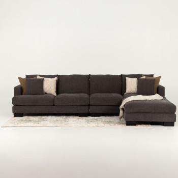 Grayson Modular 5 Seater Sofa, Charcoal