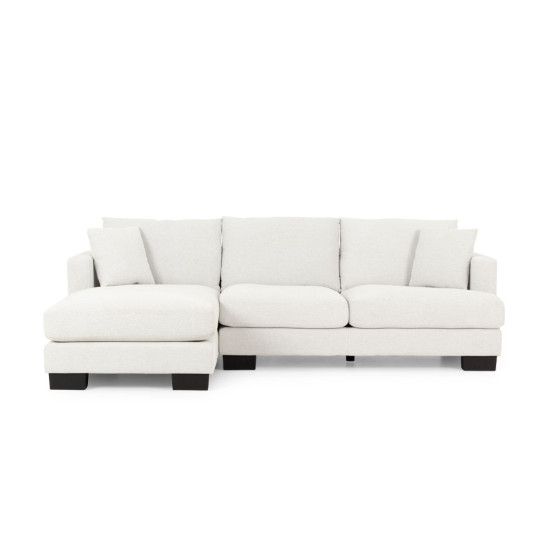 Grayson Left Hand Facing Chaise Sofa, Light Grey