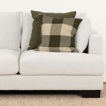 Grayson Left Hand Facing Chaise Sofa, Light Grey