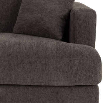 Grayson Left Hand Facing Chaise Sofa, Charcoal