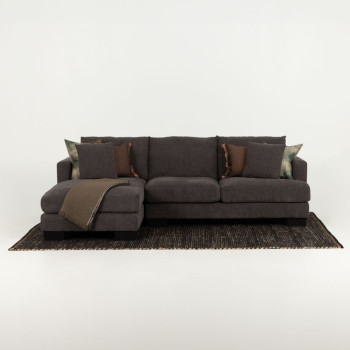 Grayson Left Hand Facing Chaise Sofa, Charcoal